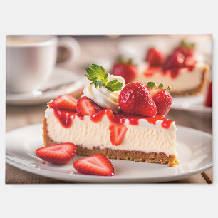 Aimant Gâteau au fromage et fraises