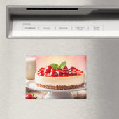 Aimant Gâteau au fromage et fraises (In Situ (Lave-vaisselle))