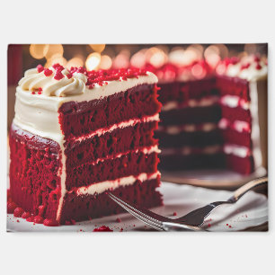 Aimant Gâteau au velours rouge