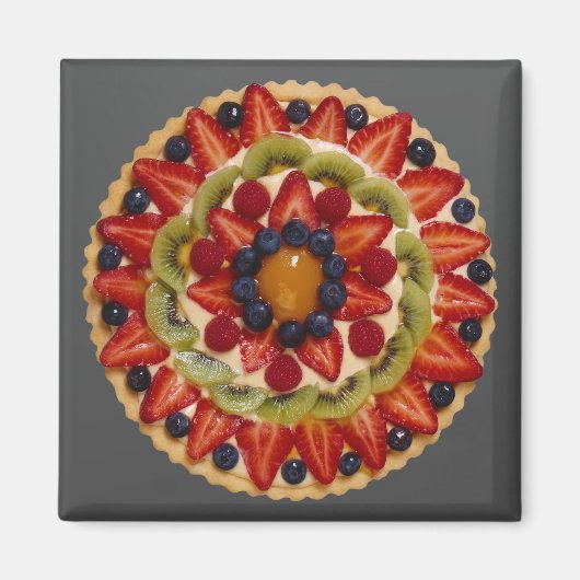 Aimant Gâteau aux fruits (Devant)