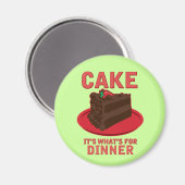 Aimant Gâteau, c'est quoi pour DInner (Recto/Verso)