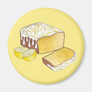 Aimant Gâteau citron Pound Pâte de gâteau Cuisine britann