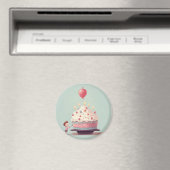 Aimant Gâteau d'anniversaire, glace, anniversaire (In Situ (Lave-vaisselle))