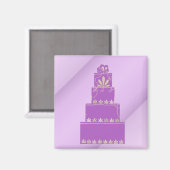 Aimant Gâteau de designer (Recto/Verso)