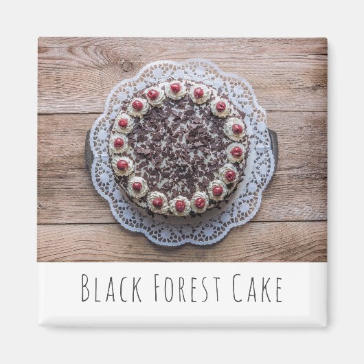 Aimant Gateau de gâteau de la Forêt-Noire pour les confis (Devant)