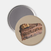 Aimant Gâteau de noix de chocolat (Recto/Verso)