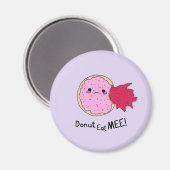 Aimant Gâteau Donut Kawaii Jam Mange Moi (Recto/Verso)