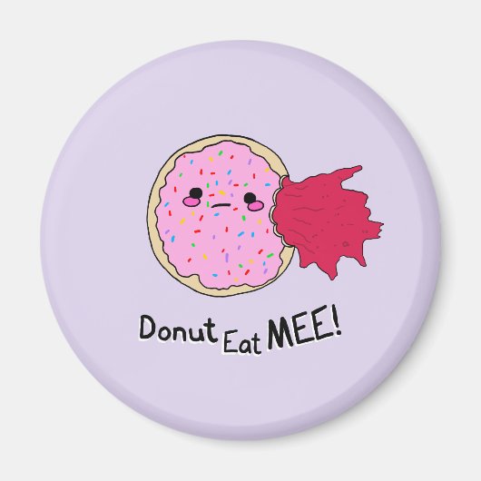 Aimant Gâteau Donut Kawaii Jam Mange Moi (Devant)