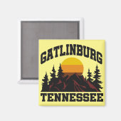 Aimant Gatlinburg, Tennessee (Recto/Verso)