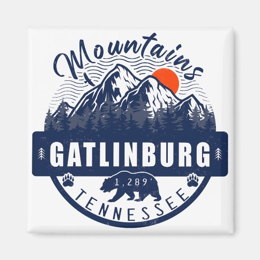 Aimant Gatlinburg Tennessee Mounts Souvenirs (Devant)