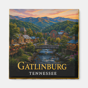 Aimant Gatlinburg Tennessee, Porte d'entrée des montagnes