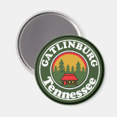 Aimant Gatlinburg Tennessee Smoky Mountains (Recto/Verso)