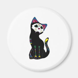 Aimant "Gato Muerto" Dia De Los Muertos Cat