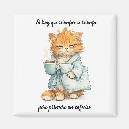 Aimant gato triunfador (Devant)