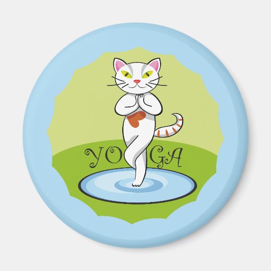 Aimant Gato Yoga (Devant)