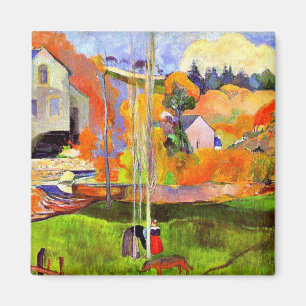 Aimant Gauguin - Un paysage breton - Moulin de David,