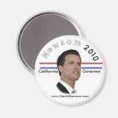 Aimant Gavin Newsom 2010 (Recto/Verso)