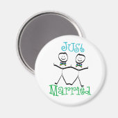 Aimant Gay Just Marié Faveurs (Recto/Verso)