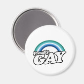 Aimant Gay masculin et fier (Recto/Verso)