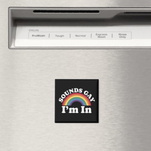 Aimant Gay Pride LGBT Rainbow Sons Gay Je Suis 