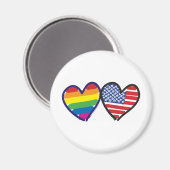 AIMANT GAY PRIDE USA (Recto/Verso)