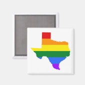 Aimant Gay | Texas Rainbow (Recto/Verso)
