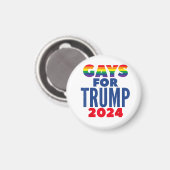 Aimant Gays Pour L'Élection De Trump En 2024 (Recto/Verso)