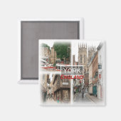 Aimant GB0144 Europe, Angleterre, York, Fridge (Recto/Verso)