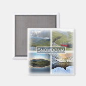 Aimant GB0146 Europe, Pays de Galles, Snowdonia, Frigo (Recto/Verso)