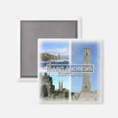 Aimant GB0147 Europe, Ecosse, Saint Andrews, Frigo (Recto/Verso)