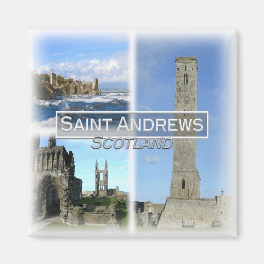 Aimant GB0147 Europe, Ecosse, Saint Andrews, Frigo (Devant)
