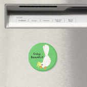 Aimant G'day Beau Aussie Galah oiseau (In Situ (Lave-vaisselle))