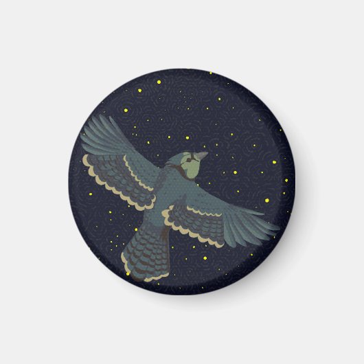 Aimant Geai bleu stellaire (Devant)