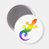 Aimant Gecko arc-en-ciel (Recto/Verso)
