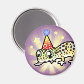Aimant Gecko léopard de naissance (Recto/Verso)