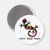 Aimant Gecko Lizard coloré (Recto/Verso)