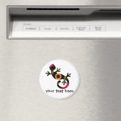 Aimant Gecko Lizard coloré (In Situ (Lave-vaisselle))