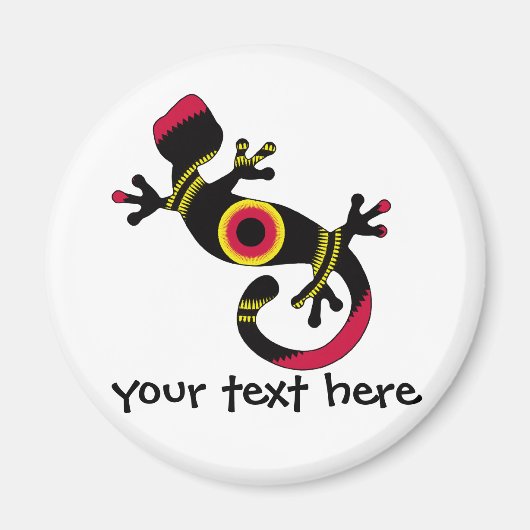 Aimant Gecko Lizard coloré (Devant)