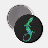 Aimant Gecko vert (Recto/Verso)