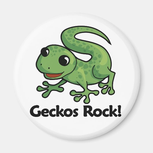 Aimant Geckos Rock ! (Devant)