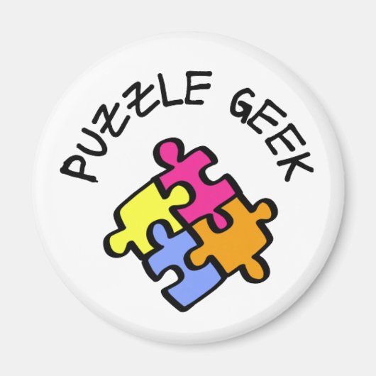 Aimant Geek de puzzle (Devant)