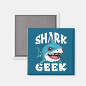 Aimant Geek requin - Conception sympa pour les amateurs d (Recto/Verso)