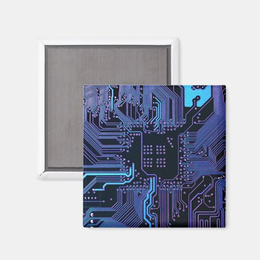 Aimant Geek Sortie carte de circuit électronique Nerd PCB (Recto/Verso)