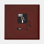 Aimant geek USB de disquette 5,25 pouces Nerd (Devant)