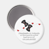 Aimant Geeky Gamers Sauvez l'aimant Date, Dark (Recto/Verso)
