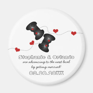 Aimant Geeky Gamers Sauvez l'aimant Date, Dark