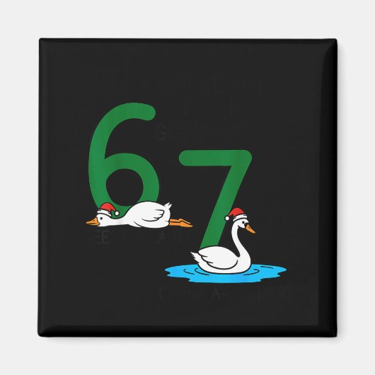 Aimant Geese A Laying Swans A Swimming 67 Six Geese Seven (Devant)
