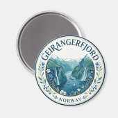 Aimant Geirangerfjord Norvège (Recto/Verso)