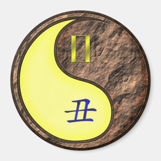 Aimant Gémeaux & Bœuf de Terre (Devant)