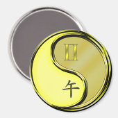 Aimant Gémeaux & Cheval de Métal (Recto/Verso)